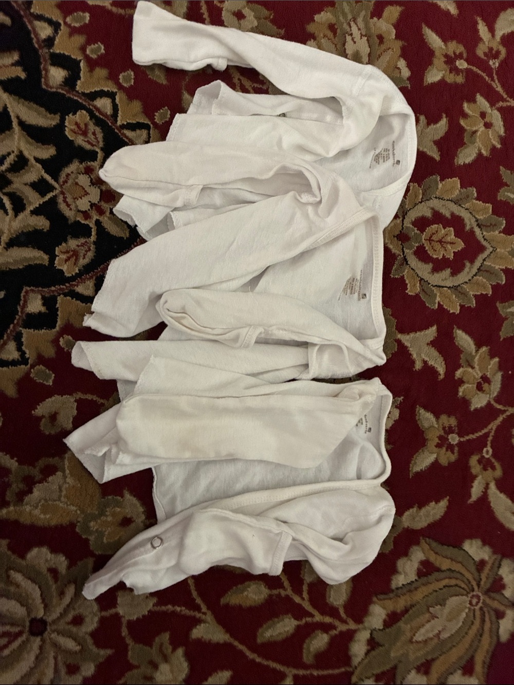 White baby Long-Sleeve Layering Top - White